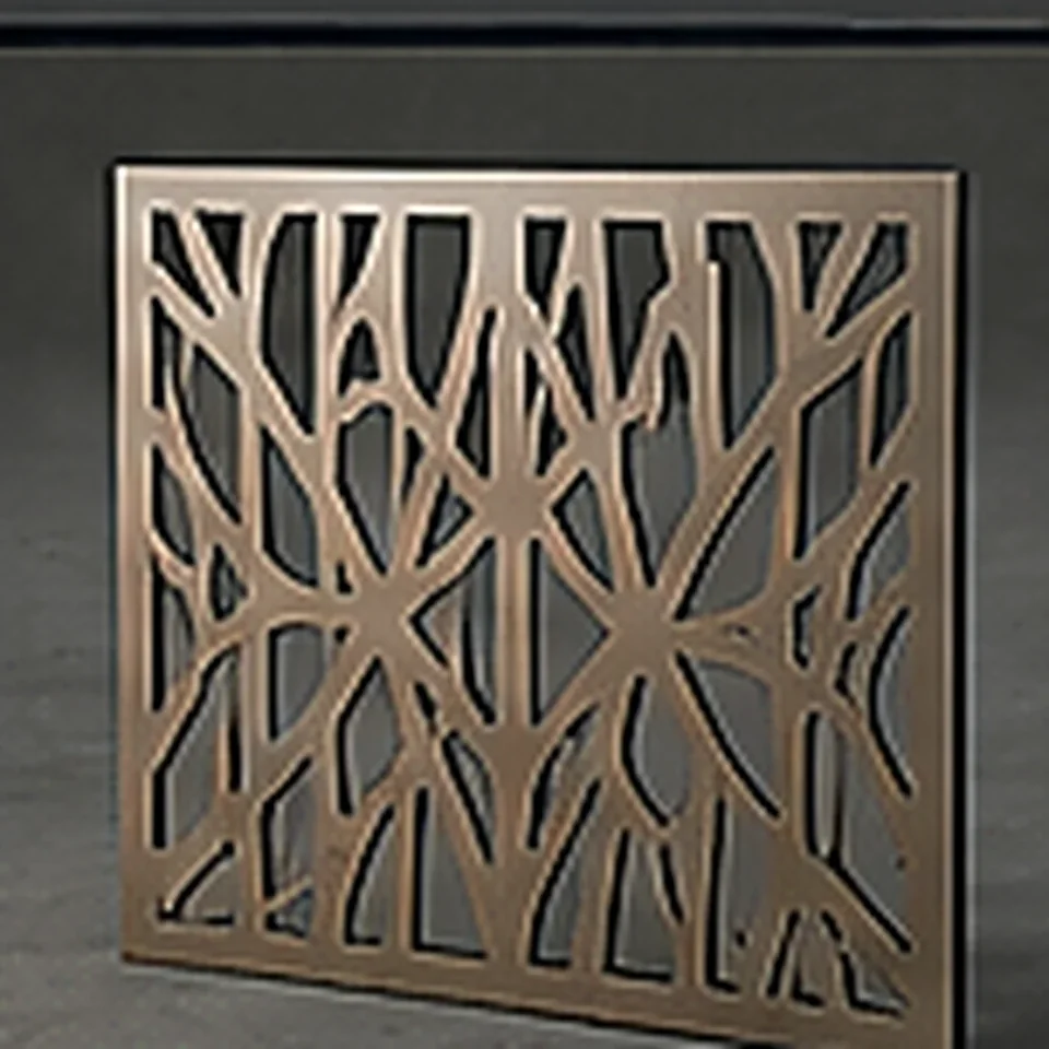 Voorbeeld van een decoratief gefreesd wandpaneel.