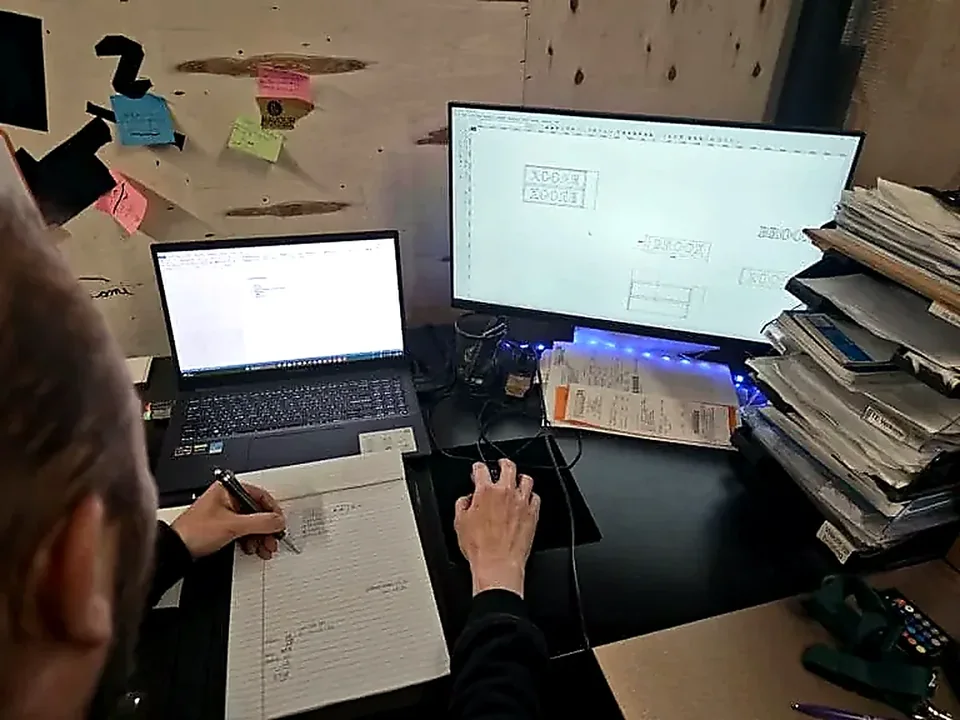 Ontwerp- en prototypingwerk met technische tekeningen bij Milplex.